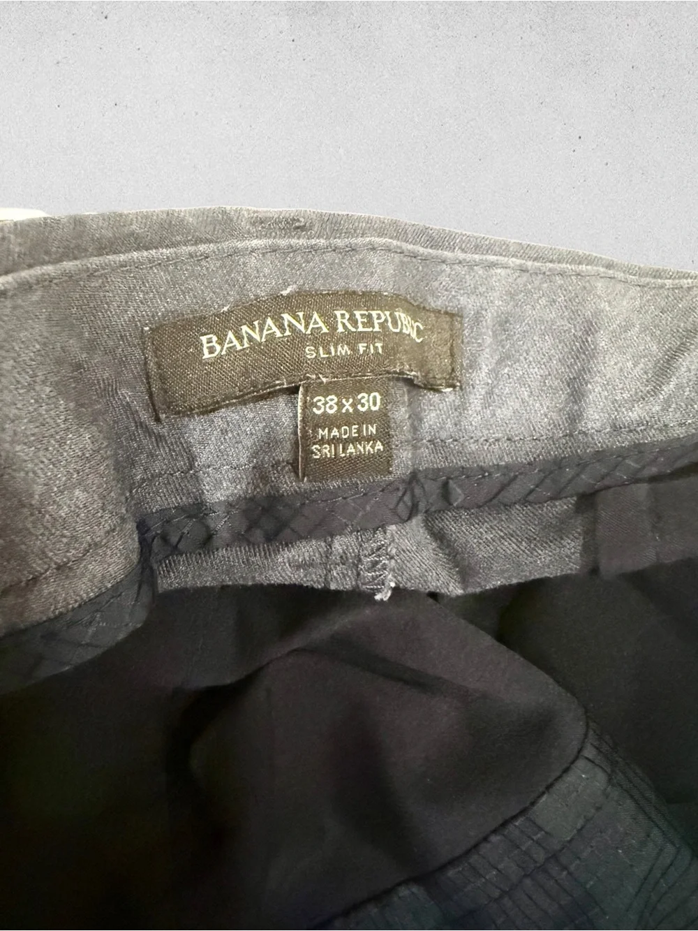 Banana Republic Men’s Chinos Slim Fit in blue, green, beige and gray